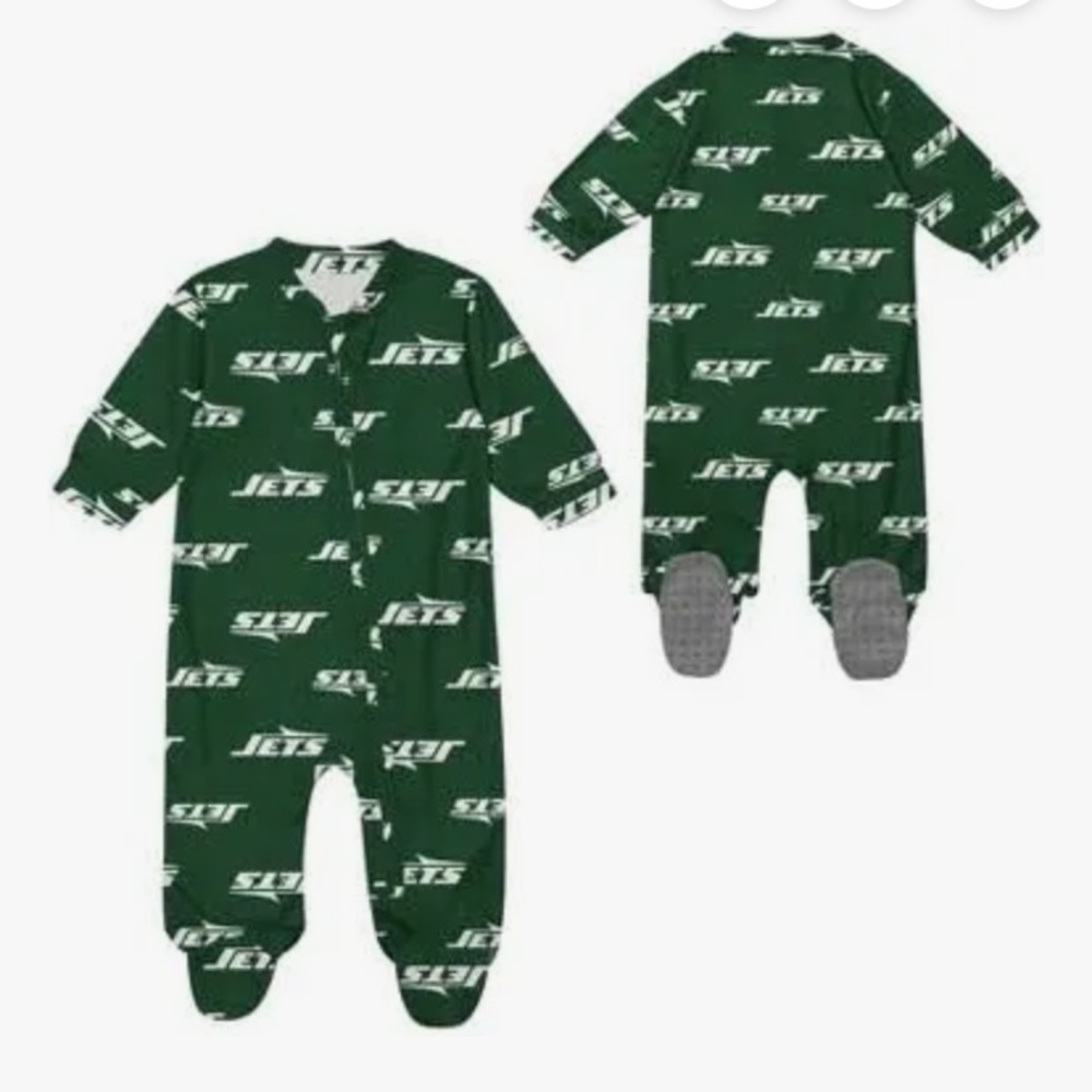 NFL jets infant sleeper 6-9 new